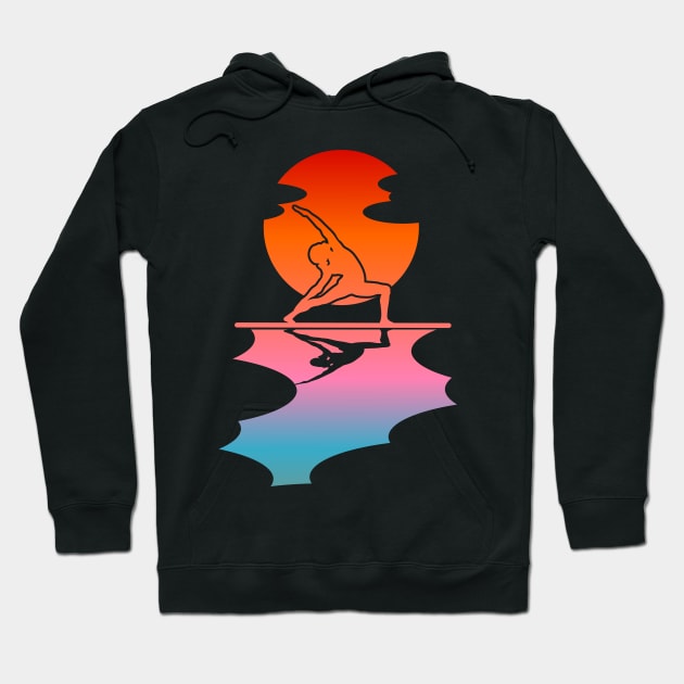 Paddle board yoga Hoodie by mailboxdisco